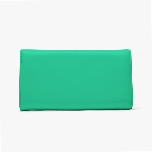 Sixty Eight 93 Logo White Sea Green Foldable Wallet