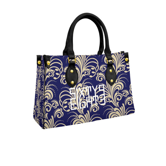 Sixty Eight 93 Logo White Women's Tote Bag With Black Handle #19