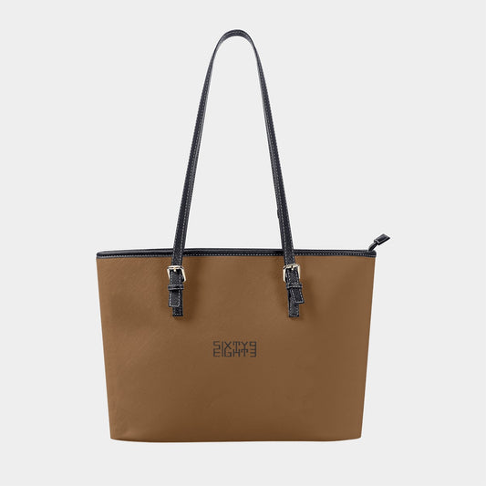 Sixty Eight 93 Logo Black Chocolate Women's Tote Bag | PU