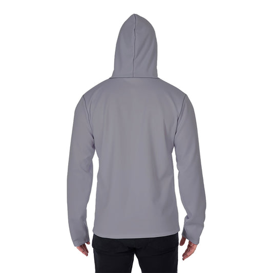 Sixty Eight 93 Grey Men's Heavy Fleece Hoodie With Mask