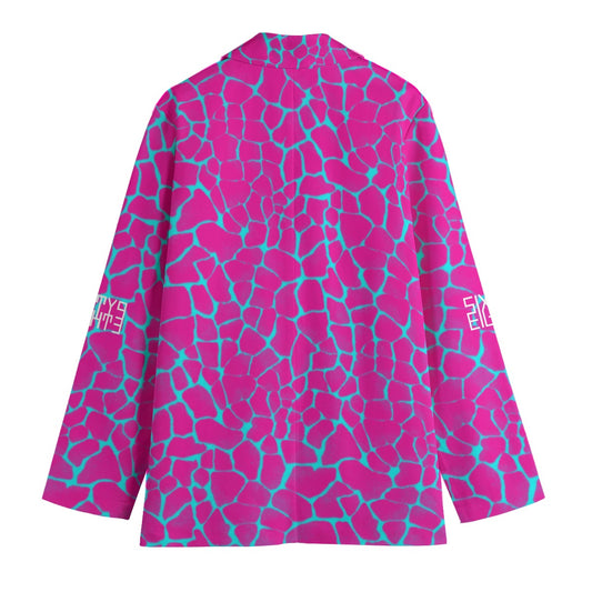 Sixty Eight 93 Boa Blueberry Fuchsia Women's Leisure Blazer
