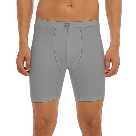 Sixty Eight 93 Logo Black Grey Men's Long Boxer Briefs