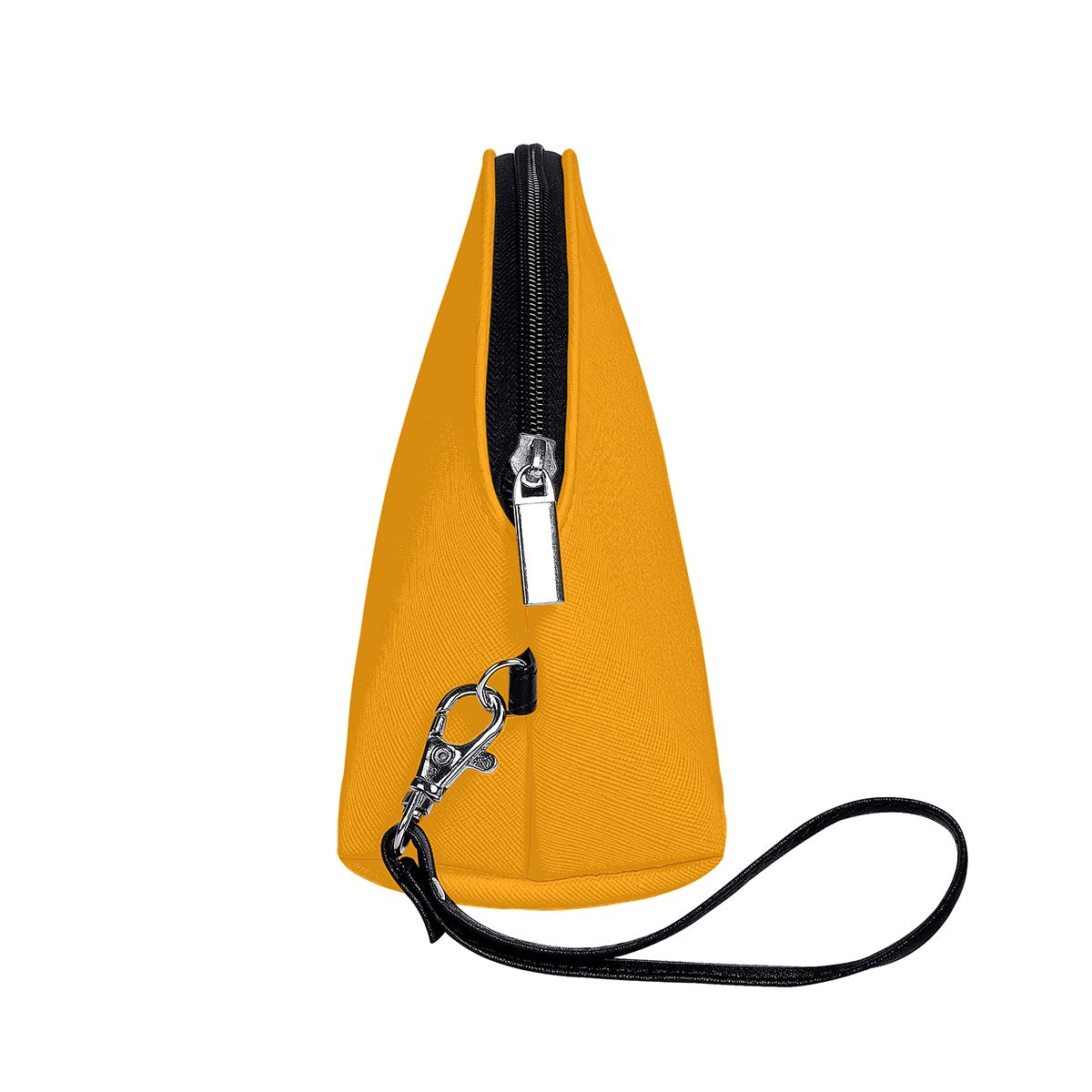 Sixty Eight 93 Logo White Orange Curved Cosmetic Bag