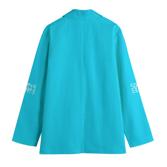Sixty Eight 93 Aqua Blue Women's Leisure Blazer