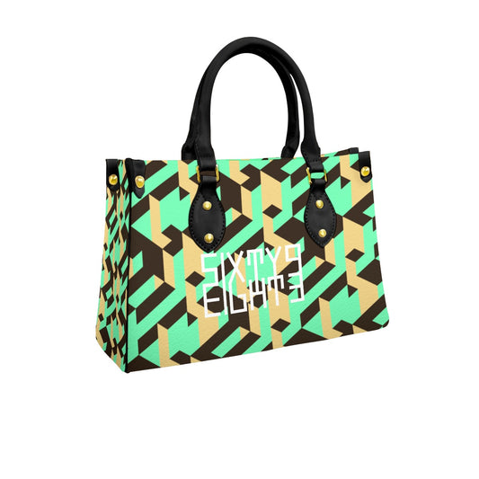 Sixty Eight 93 Logo White Women's Tote Bag With Black Handle #20