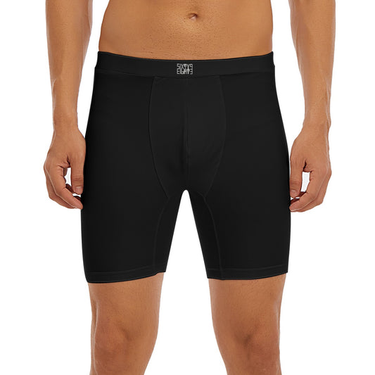 Sixty Eight 93 Logo White Black Men's Long Boxer Briefs