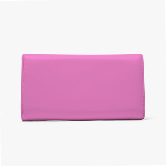 Sixty Eight 93 Logo White Pink Foldable Wallet