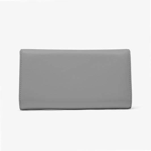Sixty Eight 93 Logo White Grey Foldable Wallet