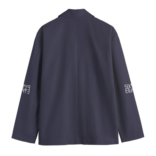 Sixty Eight 93 Yank Blue Men's Casual Flat Lapel Collar Blazer