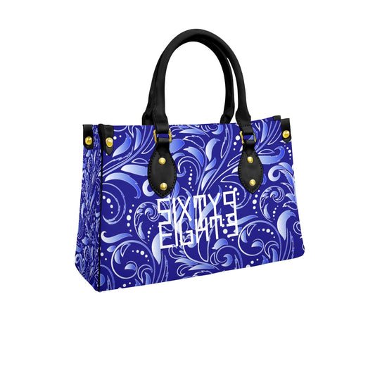 Sixty Eight 93 Logo White Women's Tote Bag With Black Handle #18