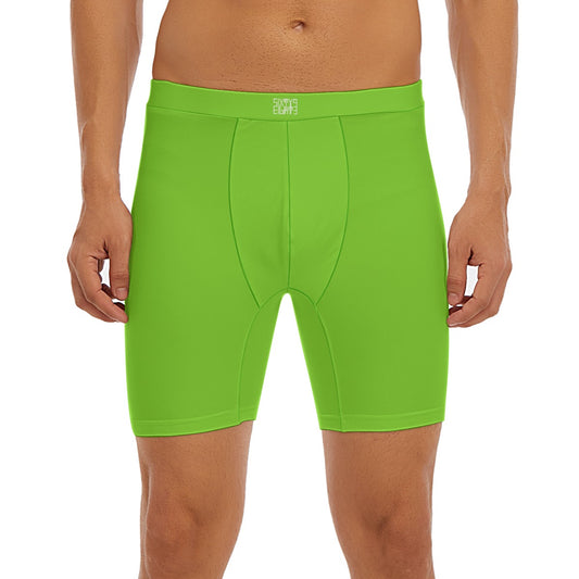 Sixty Eight 93 Logo White Green Apple Men's Long Boxer Briefs