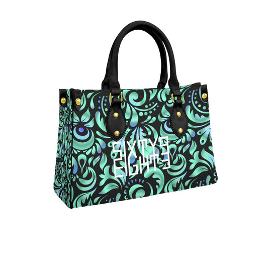 Sixty Eight 93 Logo White Women's Tote Bag With Black Handle #17