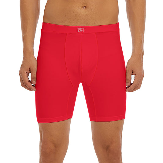 Sixty Eight 93 Logo White Red Men's Long Boxer Briefs