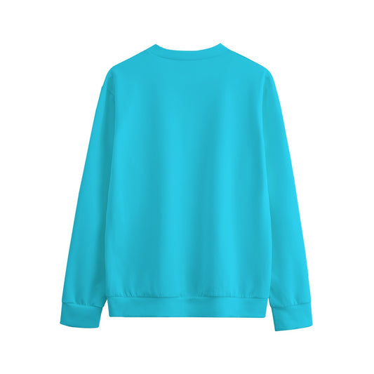 Sixty Eight 93 Logo White Aqua Blue Unisex O-Neck Sweatshirt