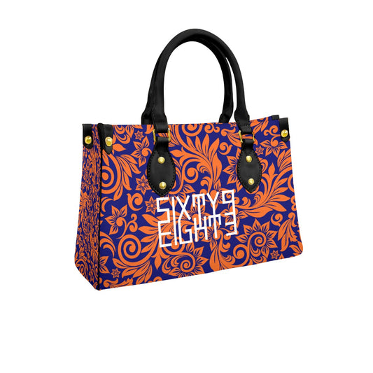 Sixty Eight 93 Logo White Women's Tote Bag With Black Handle #21