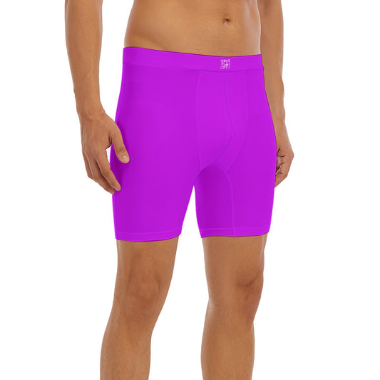 Sixty Eight 93 Logo White Grape Men's Long Boxer Briefs