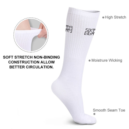 Sixty Eight 93 Logo Black Premium Socks (Pack of 5)