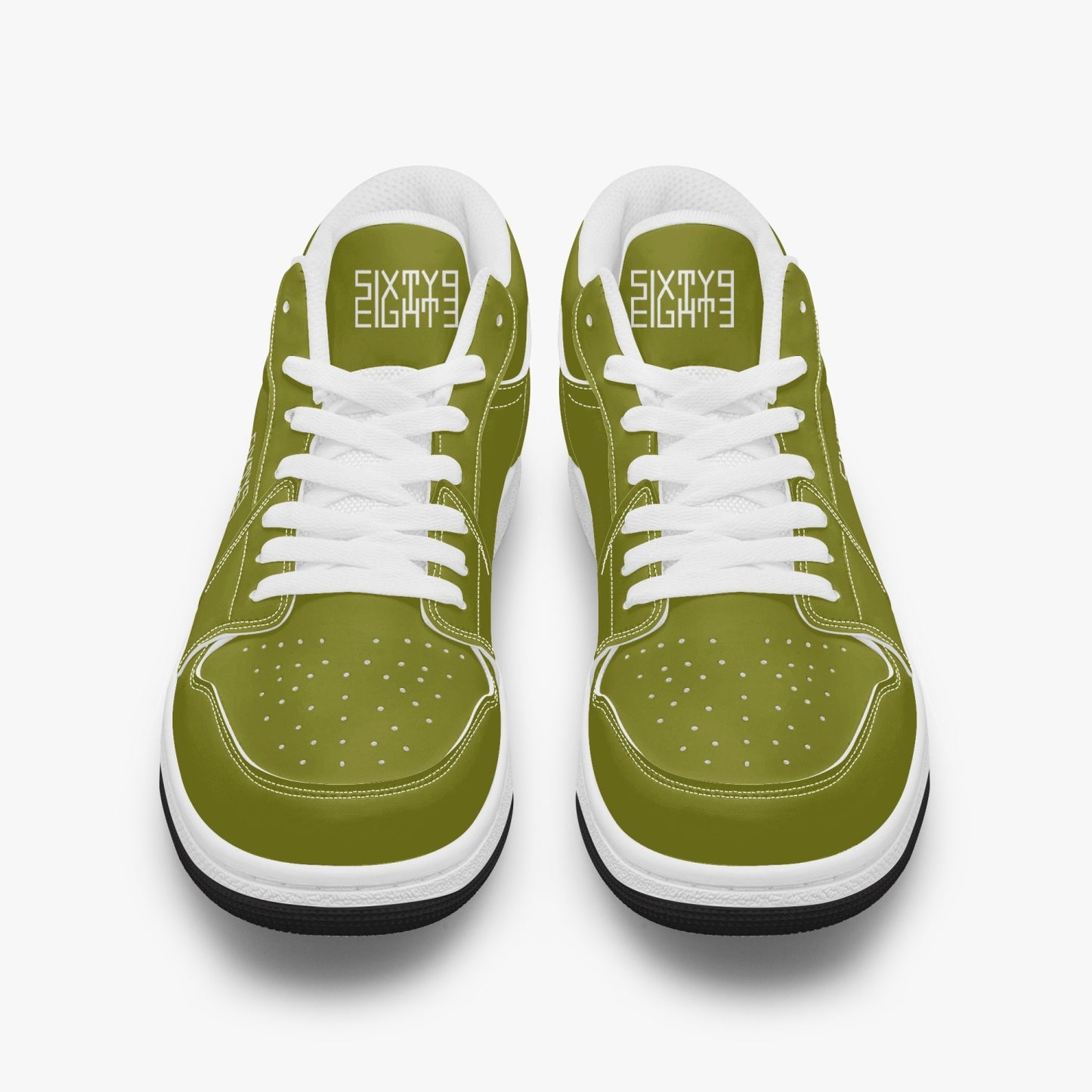 Sixty Eight 93 Logo White Old Moss Green SENTLT1 Shoes