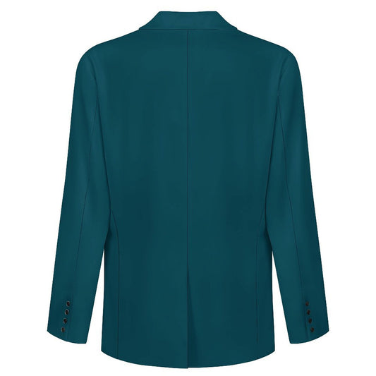 Sixty Eight 93 Men's Dark Teal Notched Blazer