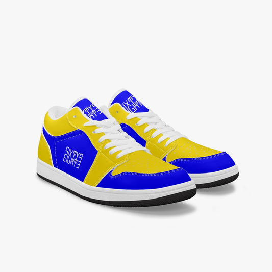Sixty Eight 93 Logo White Blue & Yellow SENTLT1 Shoes