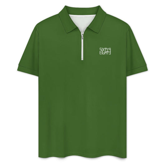 Sixty Eight 93 Men's Mughal Green Zip-Up Polo Set