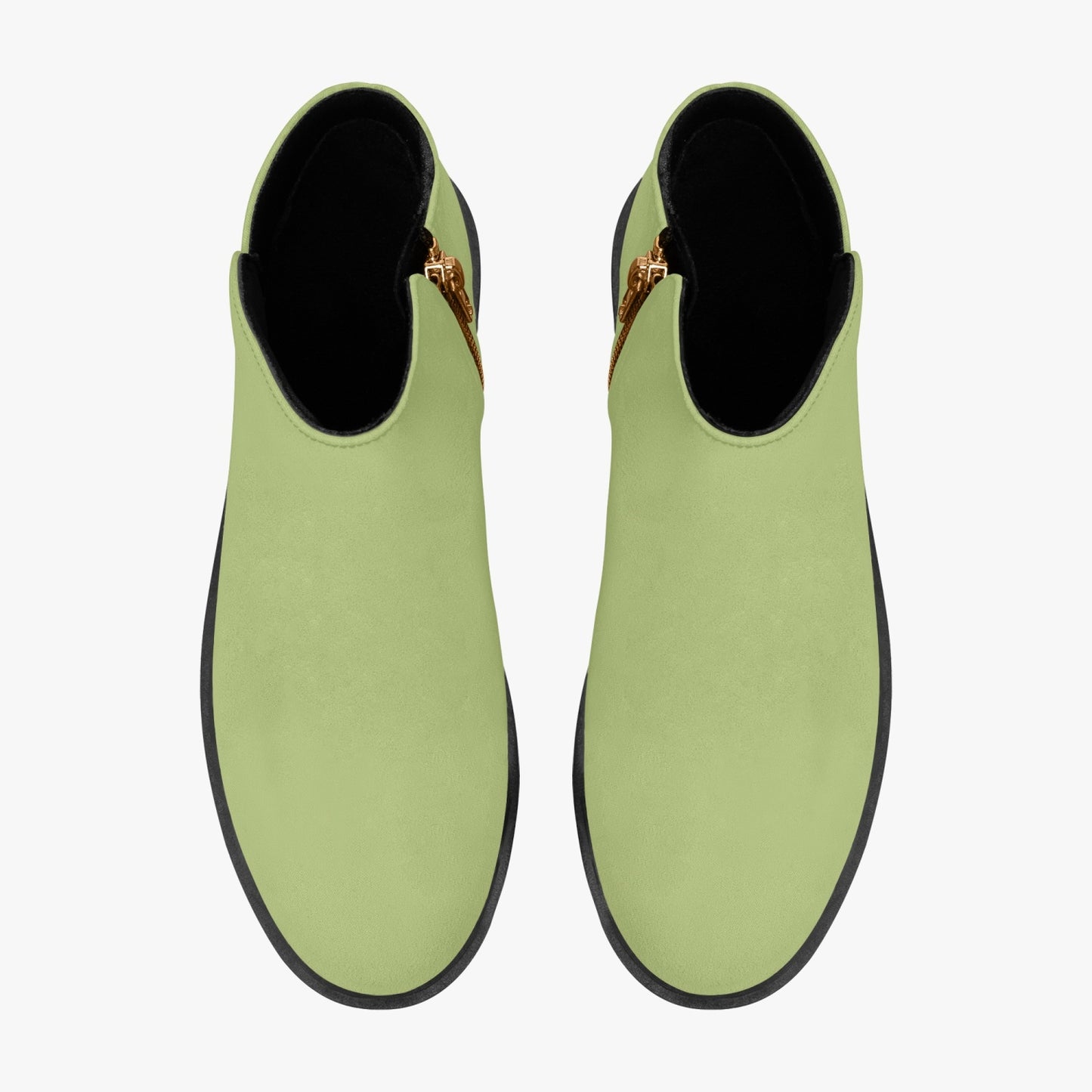 Sixty Eight 93 Logo White Sage Suede Zipper Boots