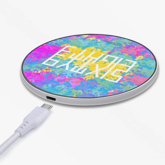 Sixty Eight 93 Logo White Tri Blend ABPY 10W Wireless Charger