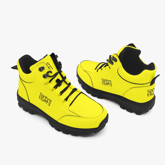 Sixty Eight 93 Logo Black Lemonade High Top Boots