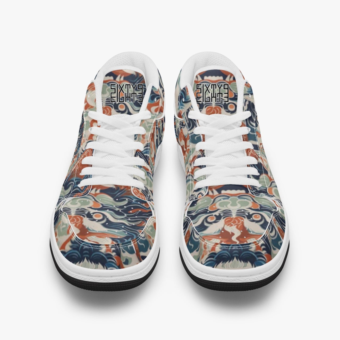 Sixty Eight 93 Logo Black & White LJ20 SENTLT1 Shoes