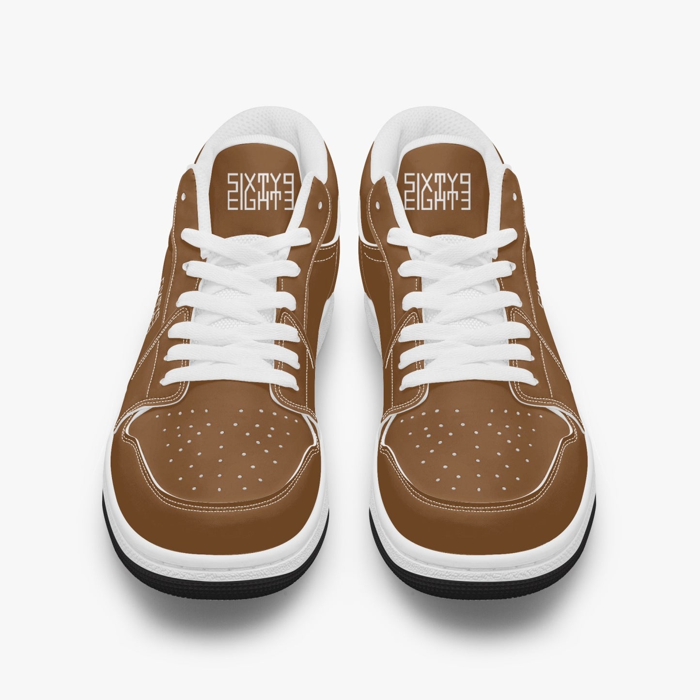 Sixty Eight 93 Logo White Chocolate Brown SENTLT1 Shoes