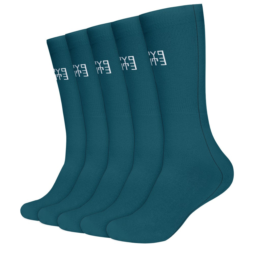 Sixty Eight 93 Logo White Premium Socks (Pack of 5)