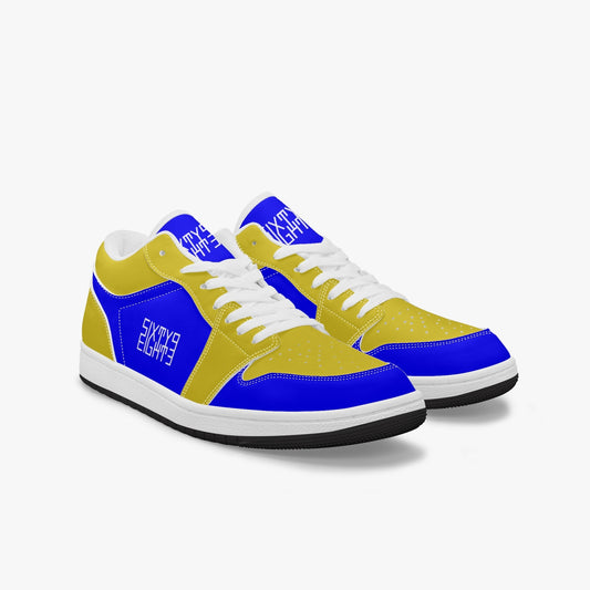 Sixty Eight 93 Logo White Blue & Gold SENTLT1 Shoes