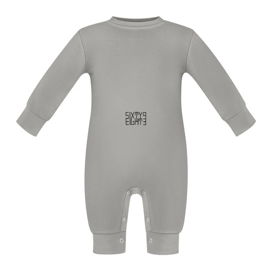 Sixty Eight 93 Logo Black Baby Romper