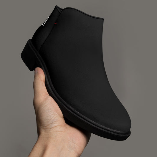 Sixty Eight 93 Logo White Black Suede Zipper Boots