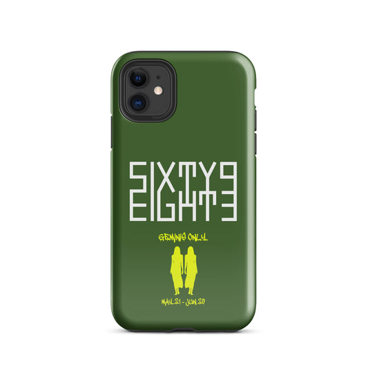 Sixty Eight 93 Logo White Geminis Only 3.0 Tough iPhone Case