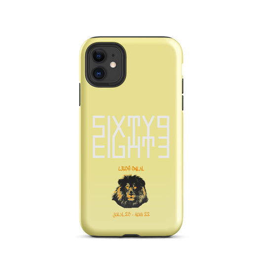 Sixty Eight 93 Logo White Leos Only Tough iPhone Case