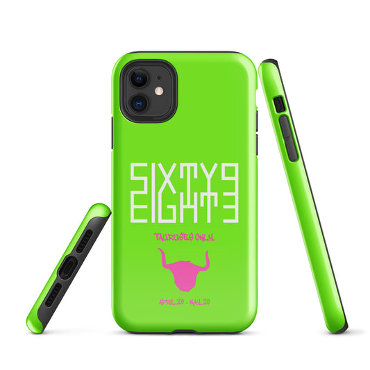 Sixty Eight 93 Logo White Tauruses Only Tough iPhone Case