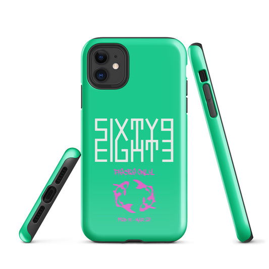 Sixty Eight 93 Logo White Pisces Only 2.0 Tough iPhone Case
