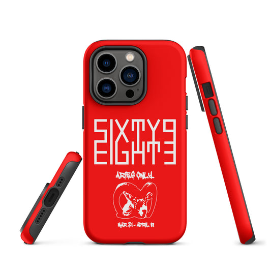 Sixty Eight 93 Logo White Aries Only Tough iPhone Case