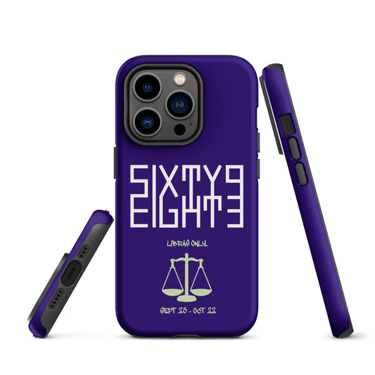 Sixty Eight 93 Logo White Libras Only 2.0 Tough iPhone Case