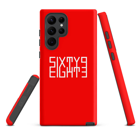 Sixty Eight 93 Logo White Red Tough Samsung Case