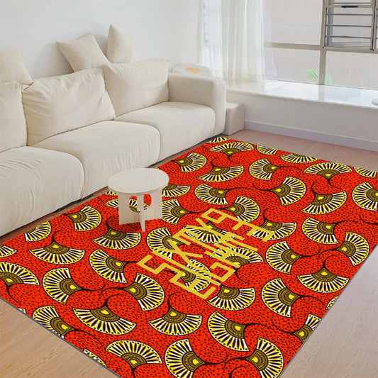 Sixty Eight 93 Logo Gold & White Foldable Rectangular Thickened Floor Mat #19