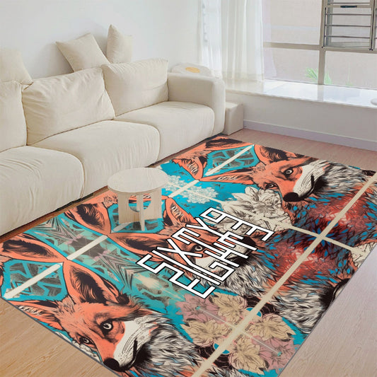 Sixty Eight 93 Logo White & Black Foldable Rectangular Thickened Floor Mat #29