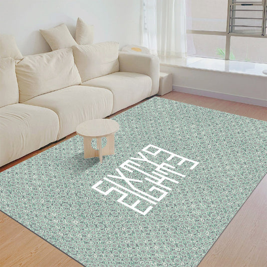 Sixty Eight 93 Logo White Foldable Rectangular Thickened Floor Mat #13