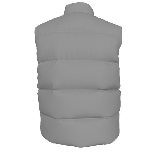 Sixty Eight 93 Logo White Grey Unisex Puffer Vest
