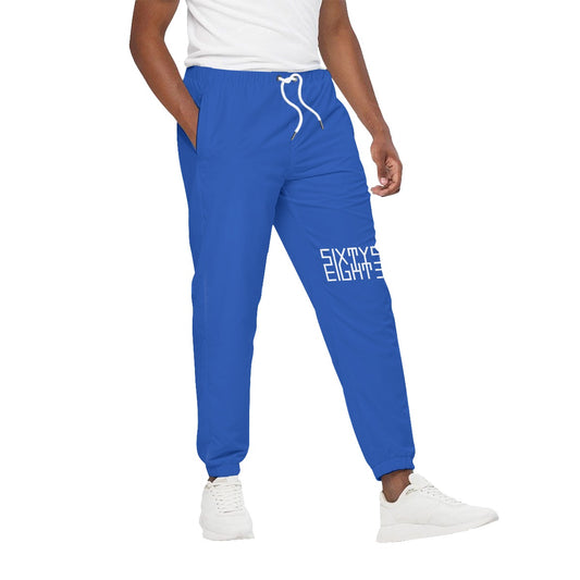 Sixty Eight 93 Logo White Blue Unisex Joggers