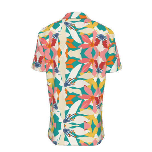 Sixty Eight 93 Logo White Floral III Button Up Shirt