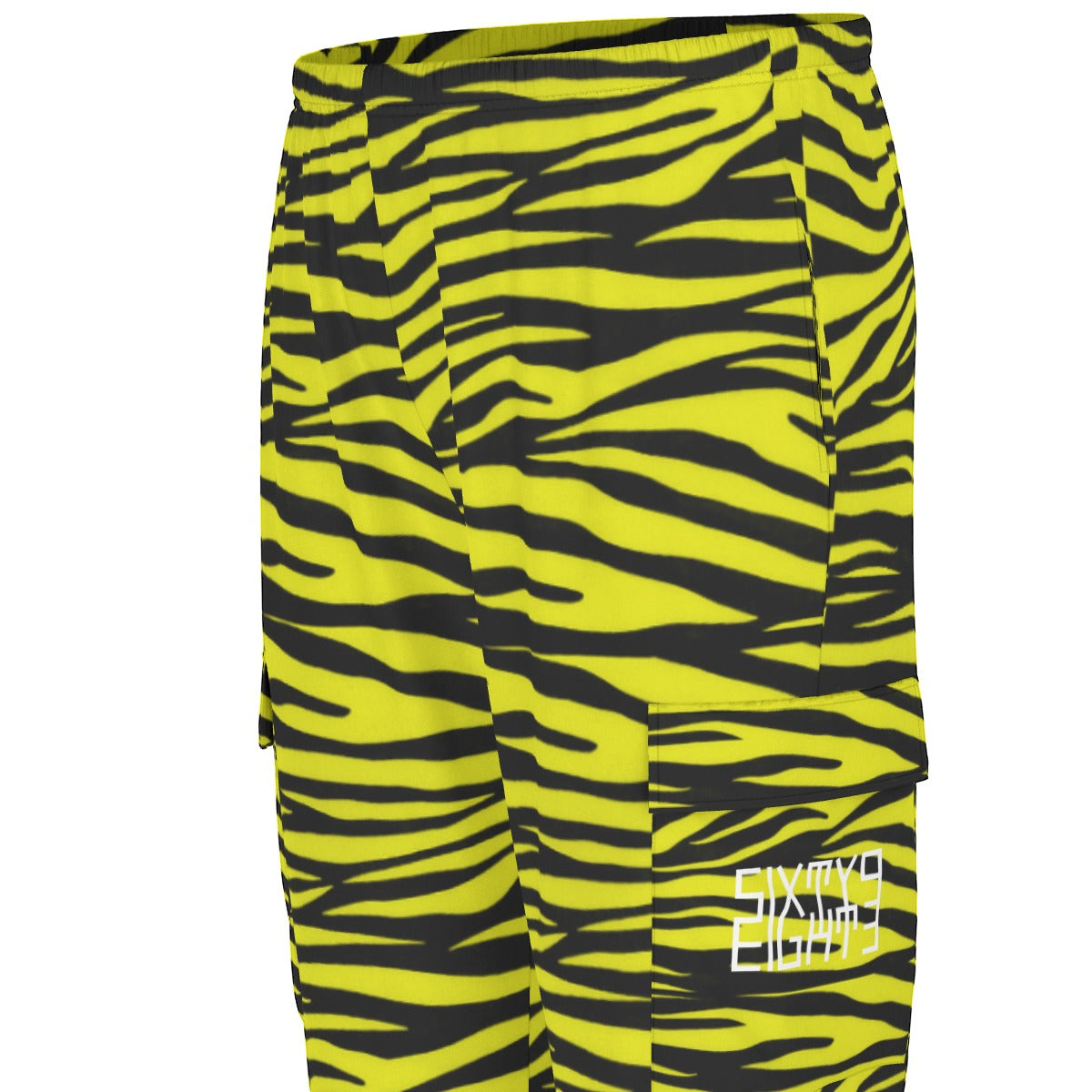 Sixty Eight 93 Logo White Zebra Black Lemonade Unisex Scrub Set With Six Pockets