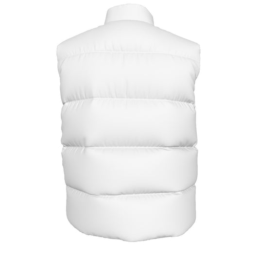 Sixty Eight 93 Logo Black White Unisex Puffer Vest