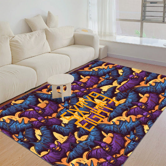 Sixty Eight 93 Logo Orange Foldable Rectangular Thickened Floor Mat #34